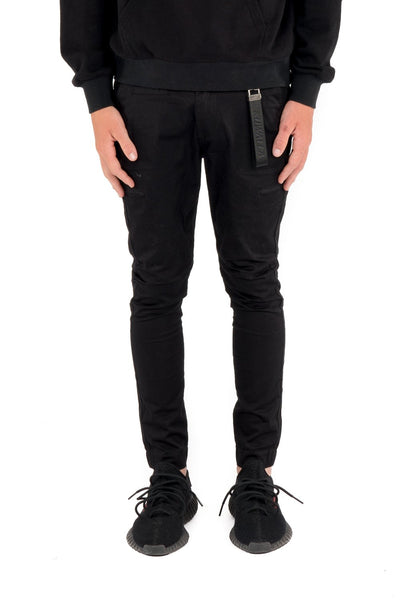 KUWALLA TEE HYBRID SKINNY JOGGER IN BLACK STRETCH SIZE L, XL, XXL