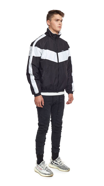 Winter Track Jacket - Black/White